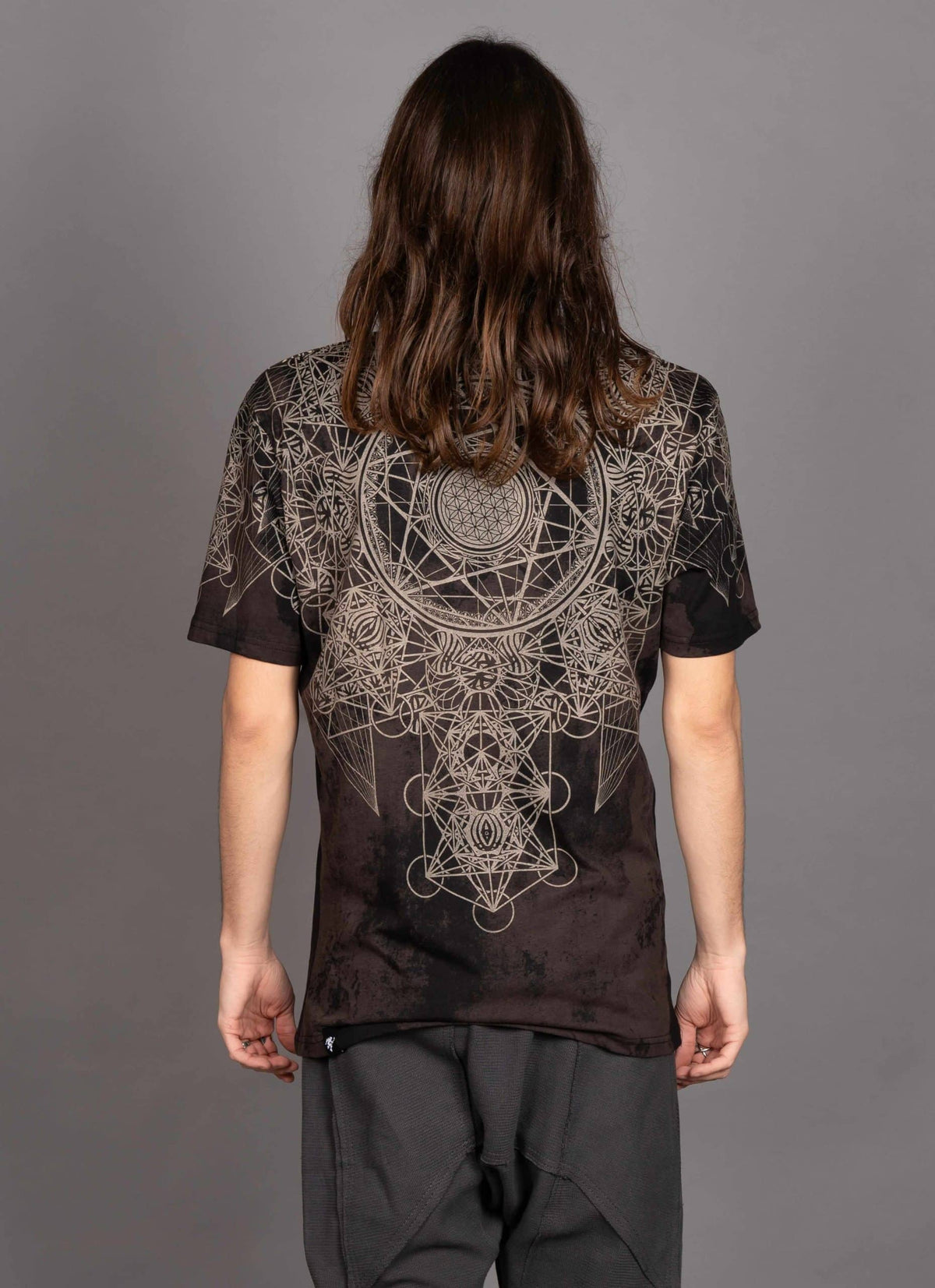 GRID THEORY T-Shirt In Black Texture