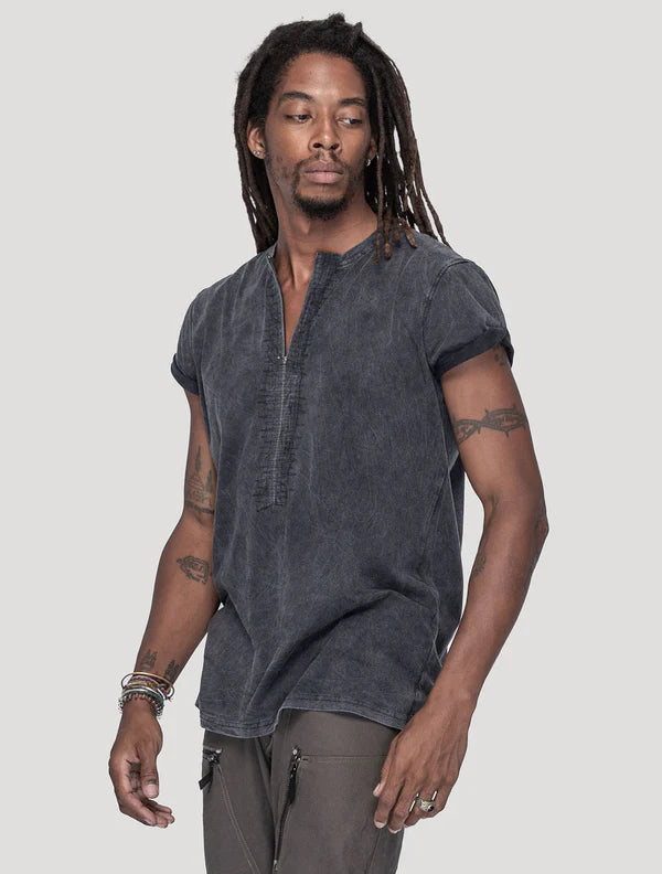 GREEN RIVER T-Shirt In Washed Black