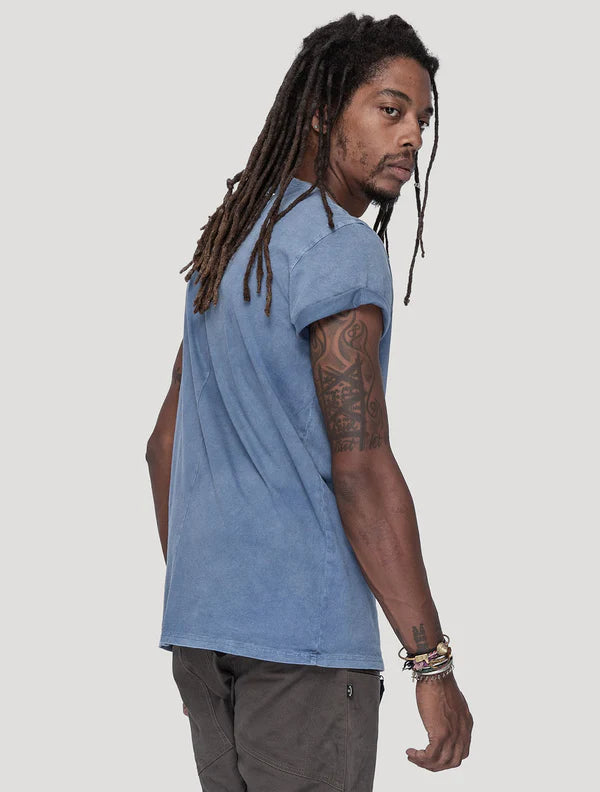 GREEN RIVER T-Shirt In Washed Blue