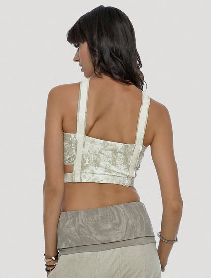 HUA Bra Top In Off-White