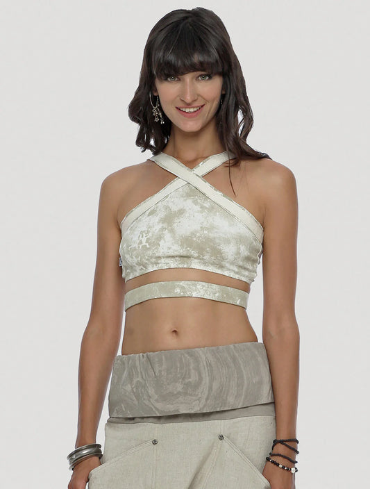 HUA Bra Top In Off-White