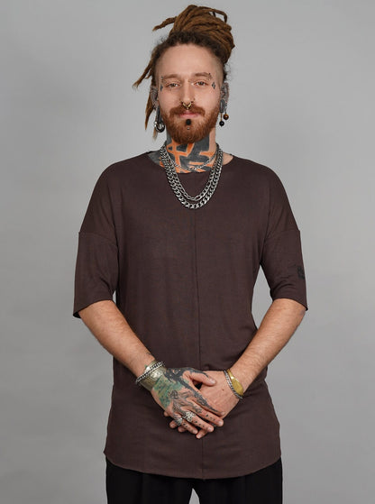 Helix T-Shirt In Brown