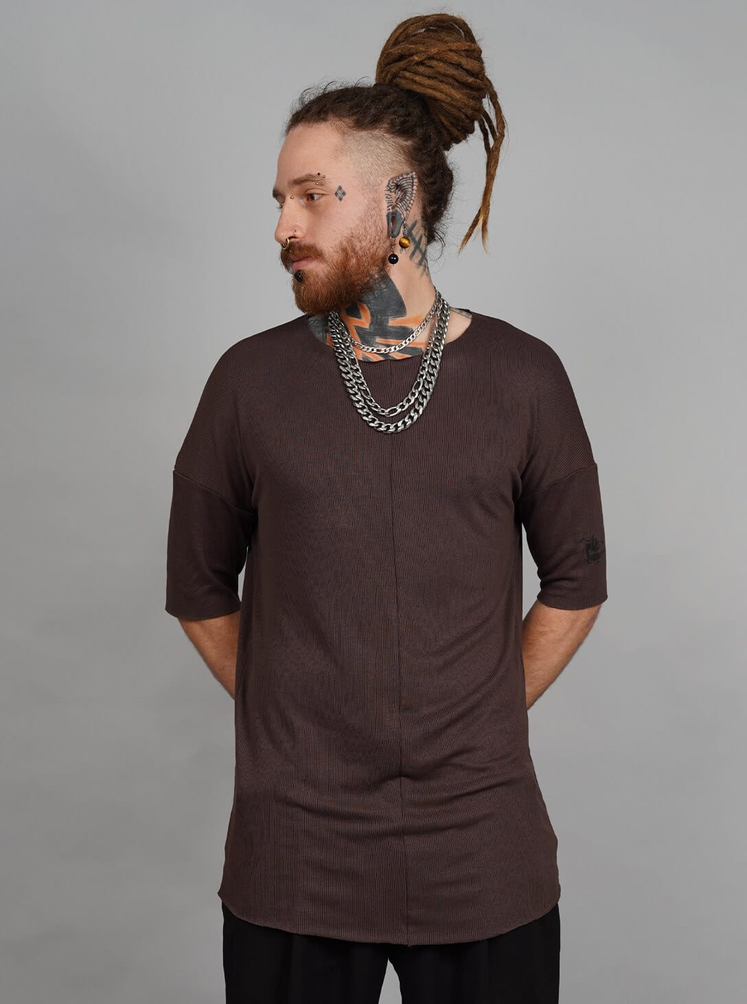 Helix T-Shirt In Brown