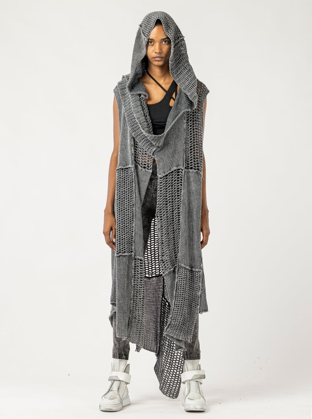HIMURA Unisex Long Sleeveless Cardigan