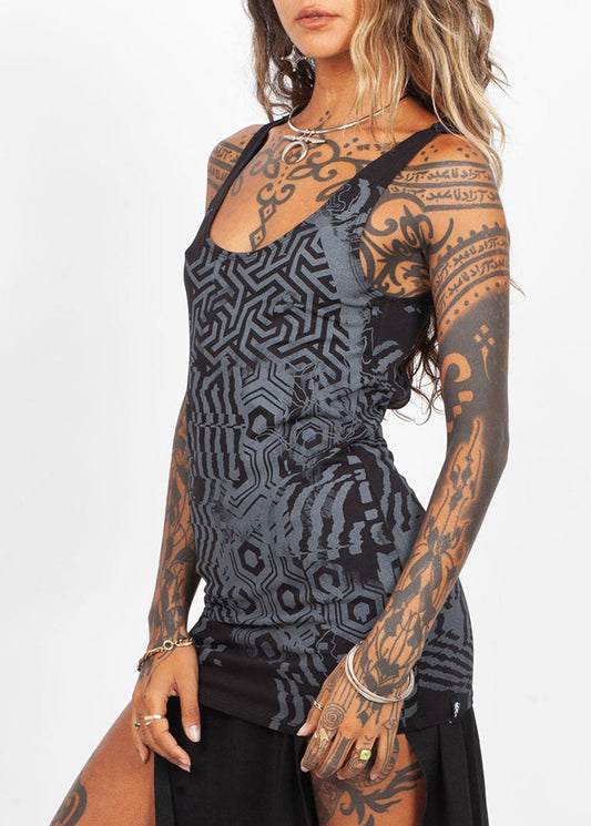 ICHI Open Tank in Black