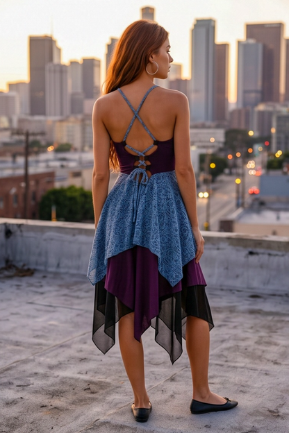 RAINBOW Dress – Deep Purple Magic