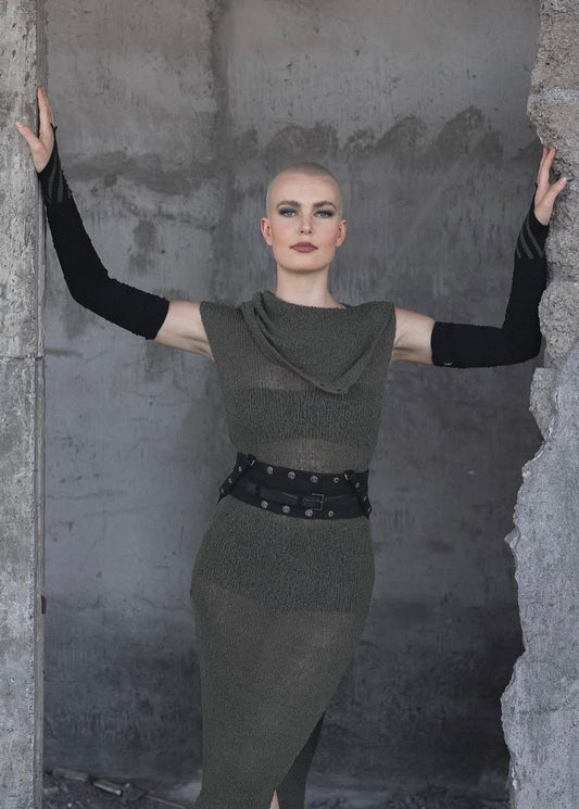 PLY Long Dress In Olive