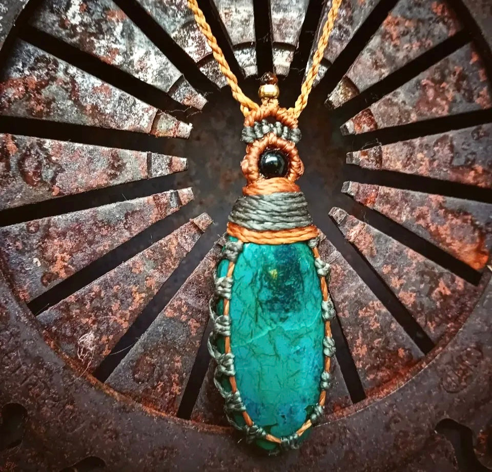 Handcrafted Chrysocolla Necklace