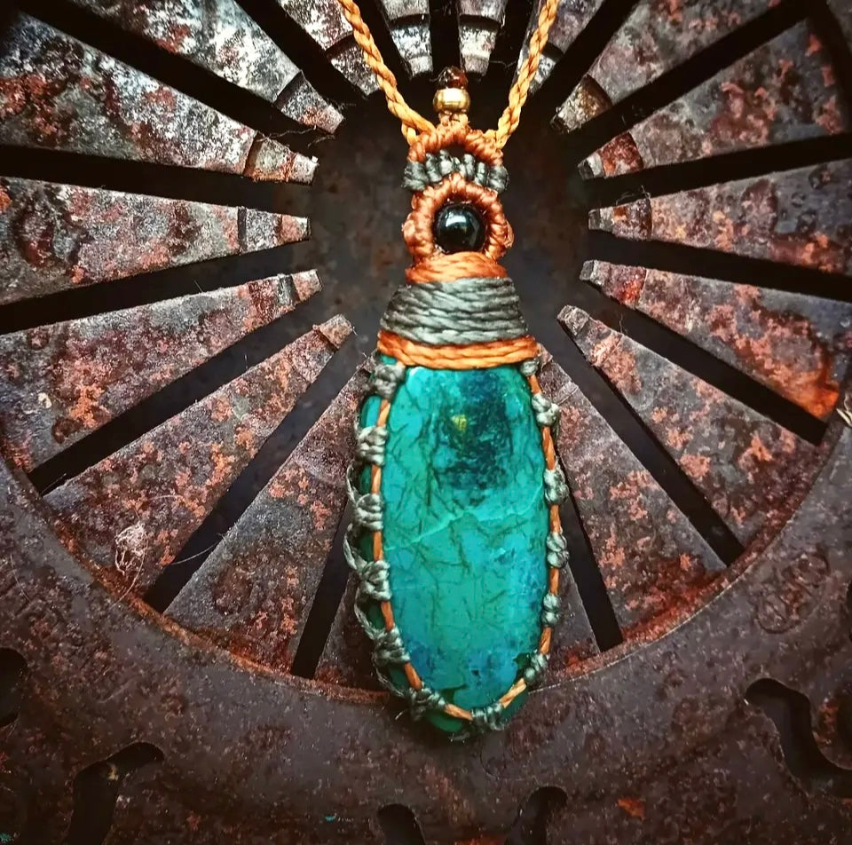 Handcrafted Chrysocolla Necklace
