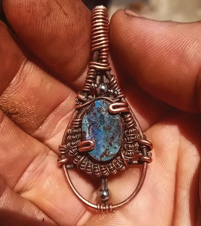 Boulder Opal - Copper Totem