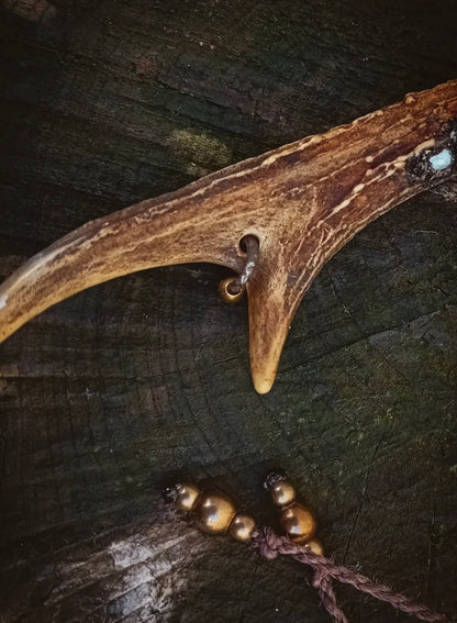 Vintage Deer Antler Amulet – 1968 Alsace Relic