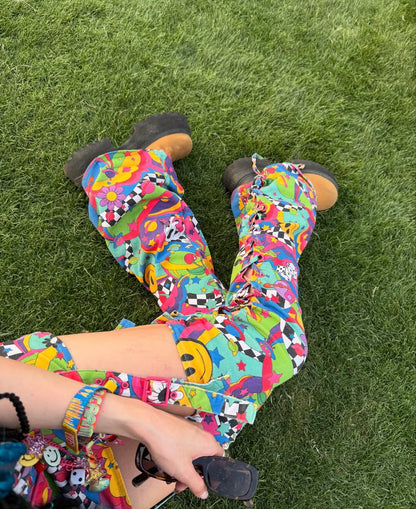 Cotton Trippy Charm Skirt+ Leg Warmers Set