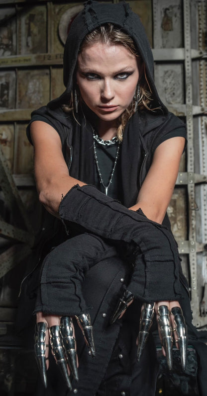 PATCHWORK Gloves In Black