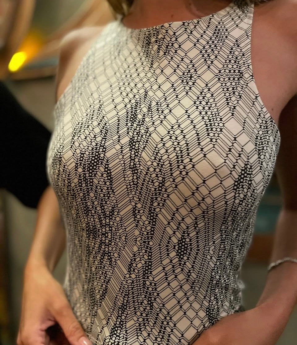 NET Tank Top In Dirty Beige