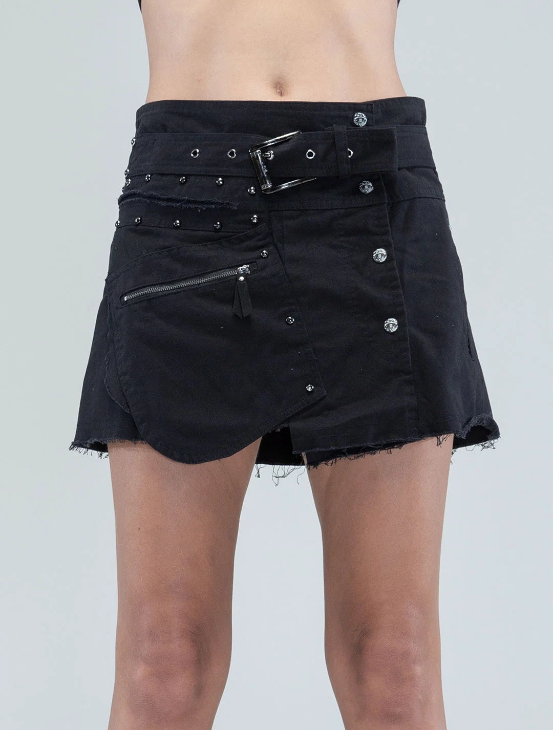JETT CARGO Mini Skirt In Black