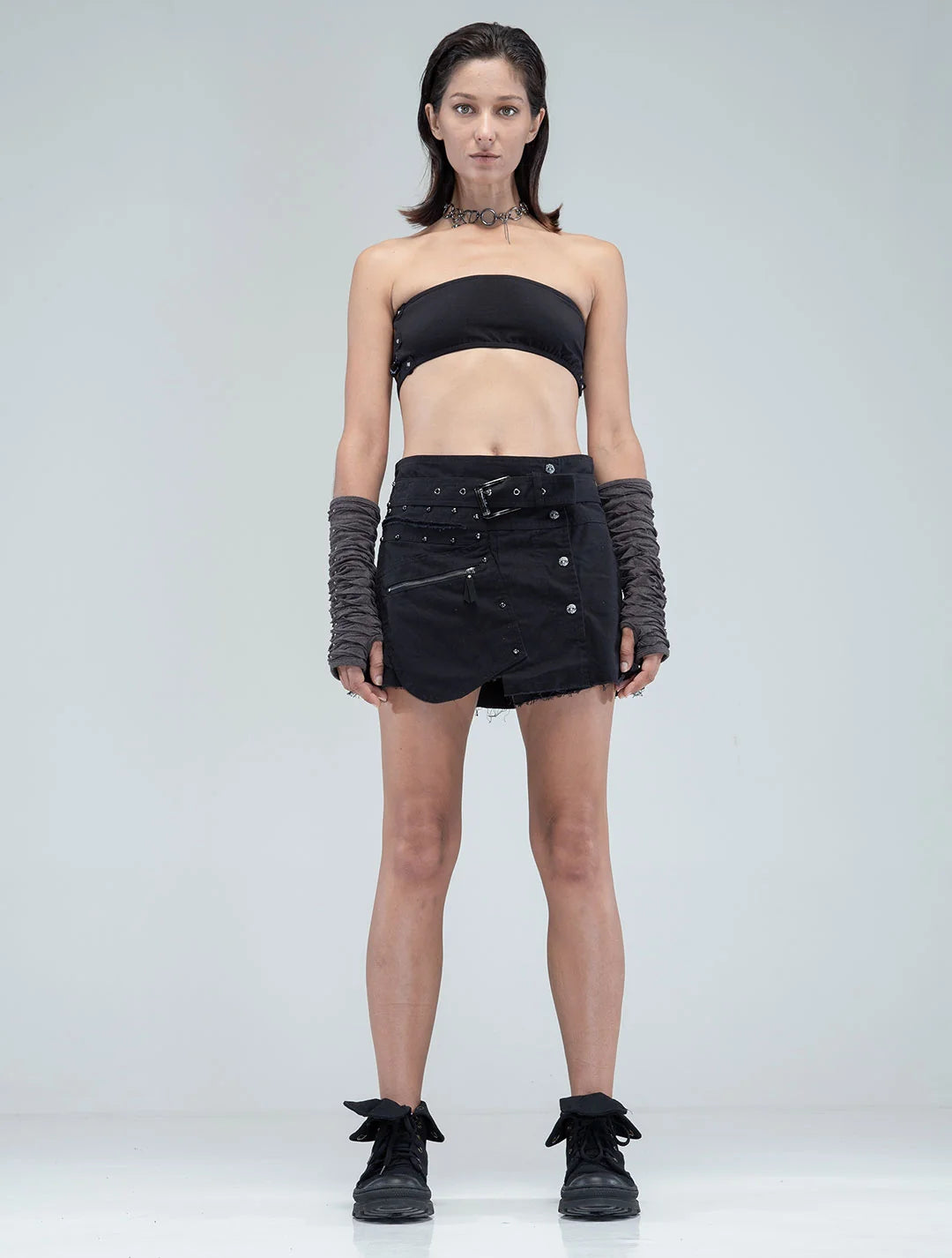 JETT CARGO Mini Skirt In Black