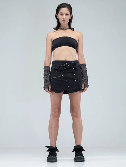 JETT CARGO Mini Skirt In Black