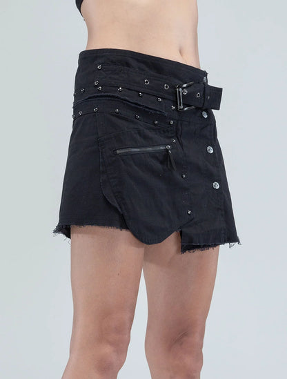 JETT CARGO Mini Skirt In Black
