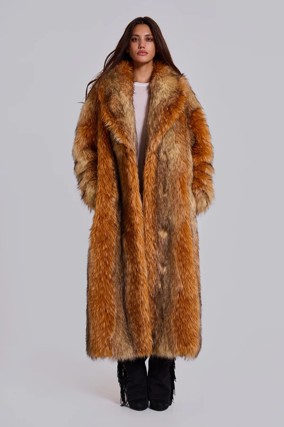 EMBER Faux Fur Maxi Coat