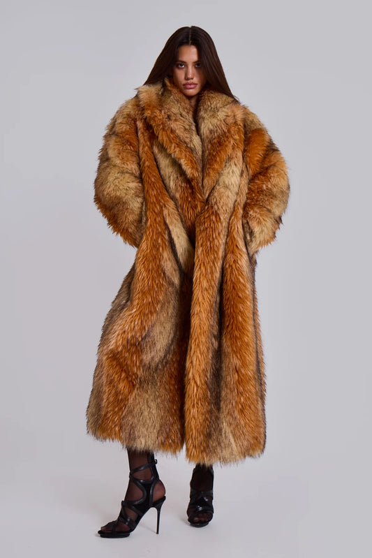 EMBER Faux Fur Maxi Coat
