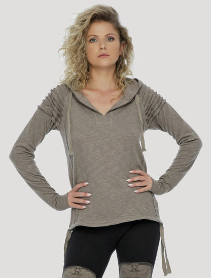 KUBA Hood Sweater In Cement