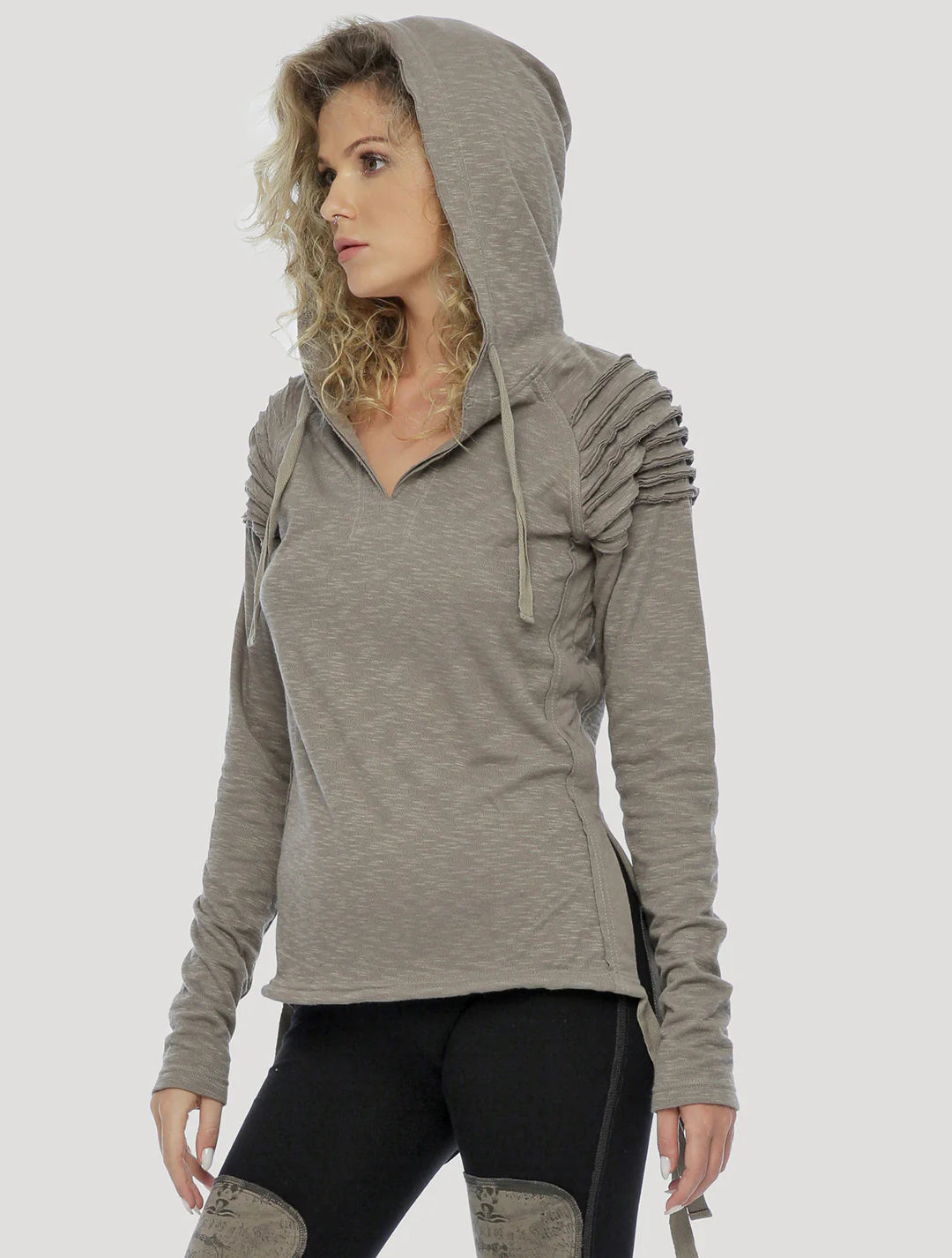 KUBA Hood Sweater In Cement