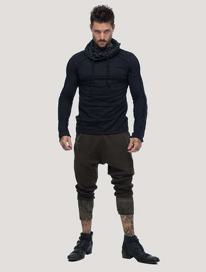 KAFIYA Hooded Jumper In Black