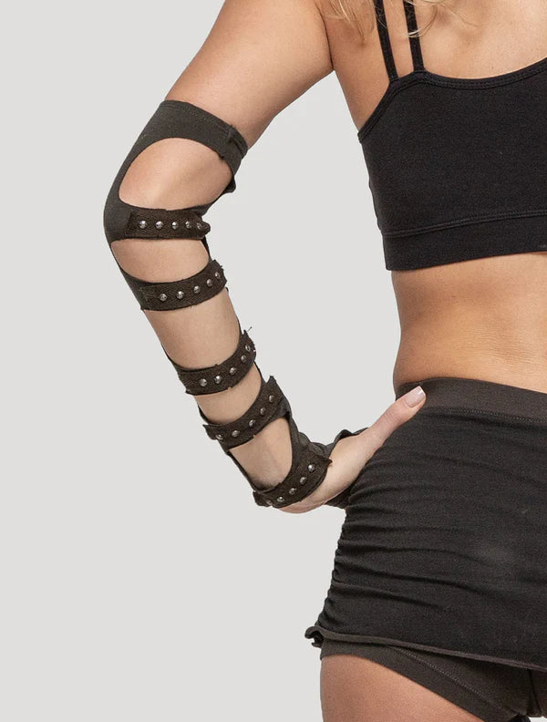 KARMA Long Gloves - Olive Noir