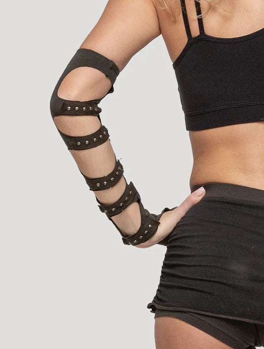 KARMA Long Gloves - Olive Noir