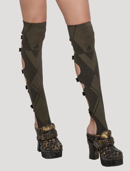 KARMA Leg Warmers - Olive Noir