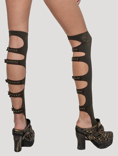 KARMA Leg Warmers - Olive Noir