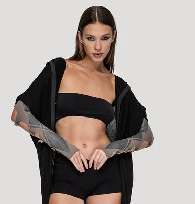 KARMA Long Gloves - Cement