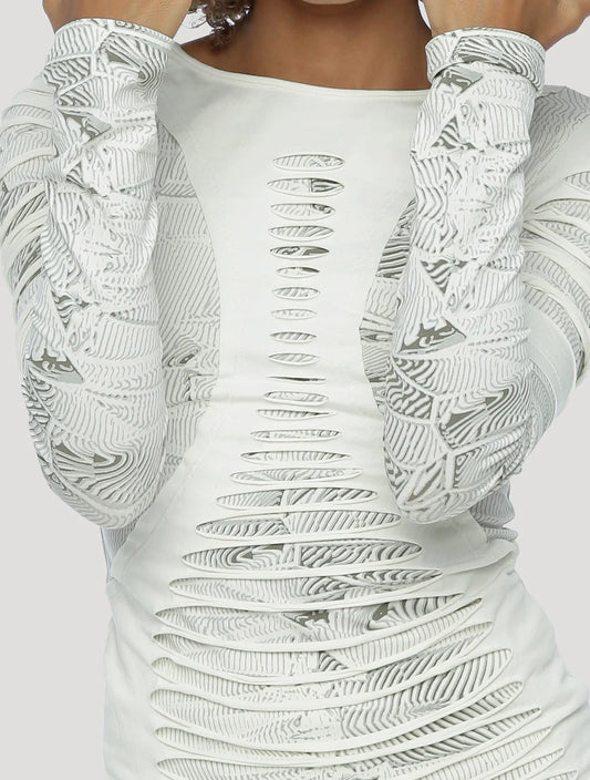 LUKE Long Sleeve top In White