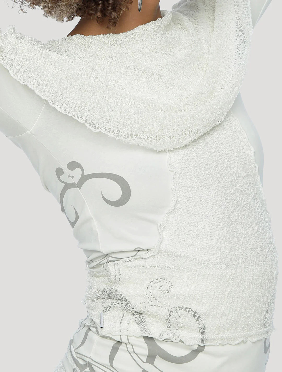 LONG NECK TOP OFF-WHITE