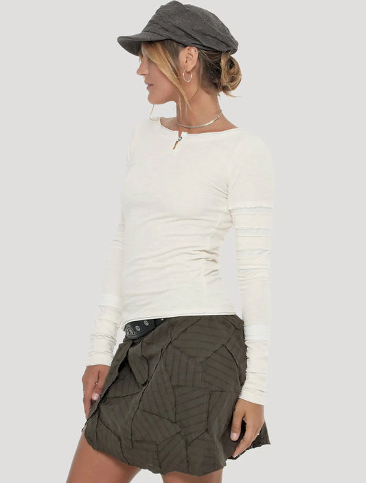 LAMPU SLUB Sweater In Off-white