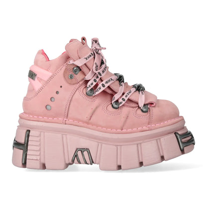 PINK BUTIN LEATHER SNEAKERS