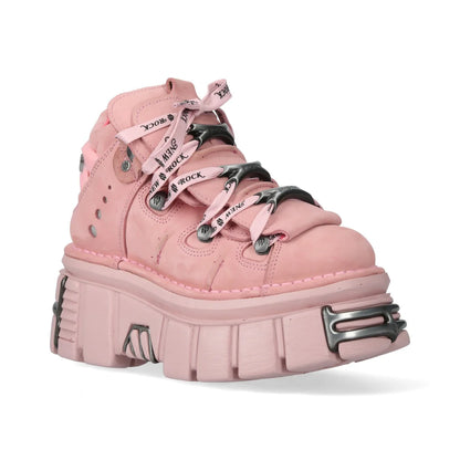PINK BUTIN LEATHER SNEAKERS