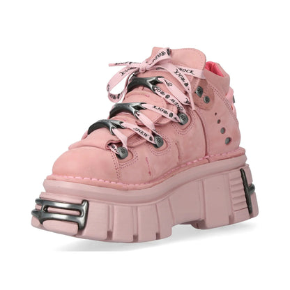 PINK BUTIN LEATHER SNEAKERS