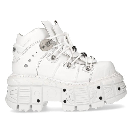 WHITE BUTIN LEATHER SNEAKERS