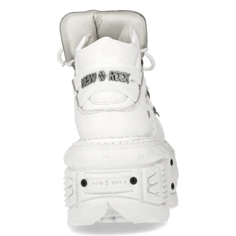 WHITE BUTIN LEATHER SNEAKERS
