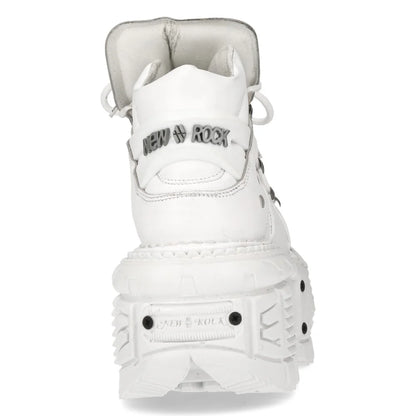 WHITE BUTIN LEATHER SNEAKERS