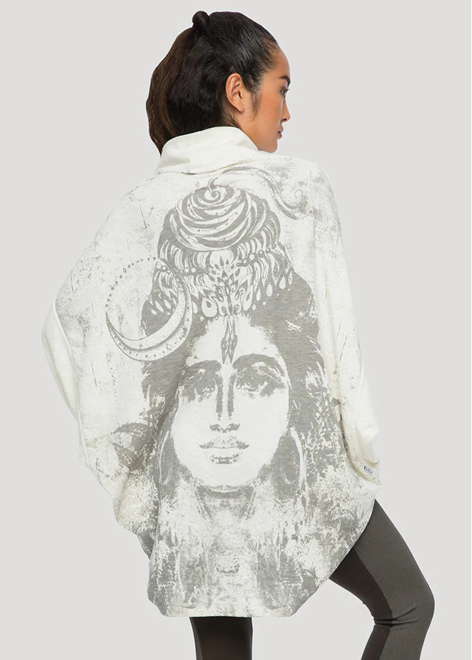 MAHA Unisex Hooded Kimono In White