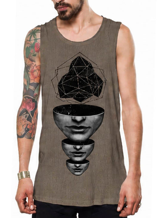 Master Mind Tank Top In Dirty Moka