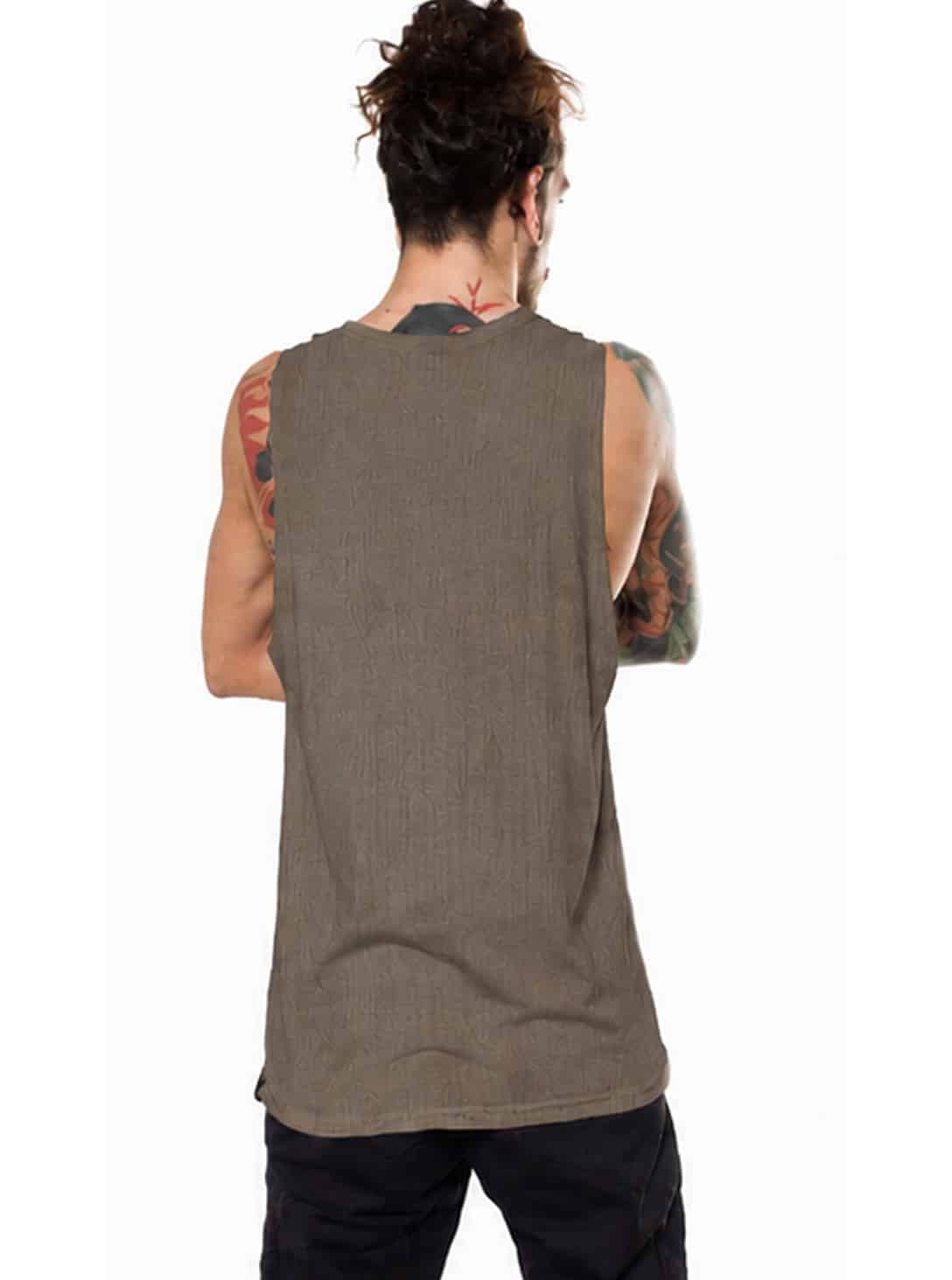 Master Mind Tank Top In Dirty Moka