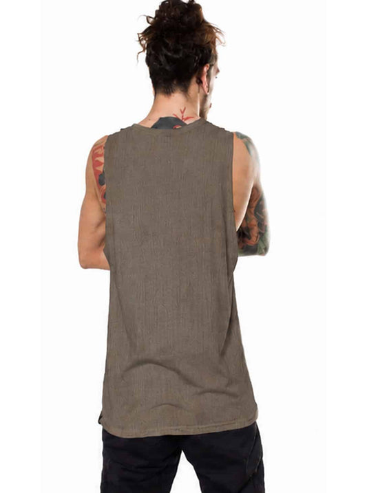 Master Mind Tank Top In Dirty Moka