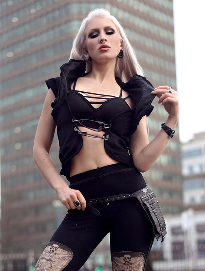 METAL Vest In Black