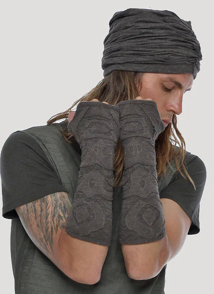 SLUB Unisex Bandana Beanie In Charcoal