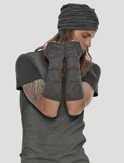 SLUB Unisex Bandana Beanie In Charcoal