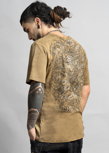 MUSHI MASTER T-Shirt In Tie Dye Stone