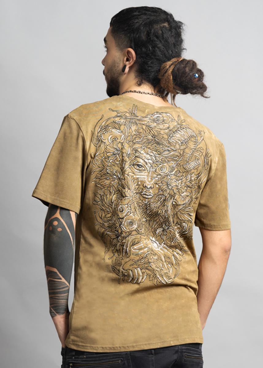 MUSHI MASTER T-Shirt In Tie Dye Stone